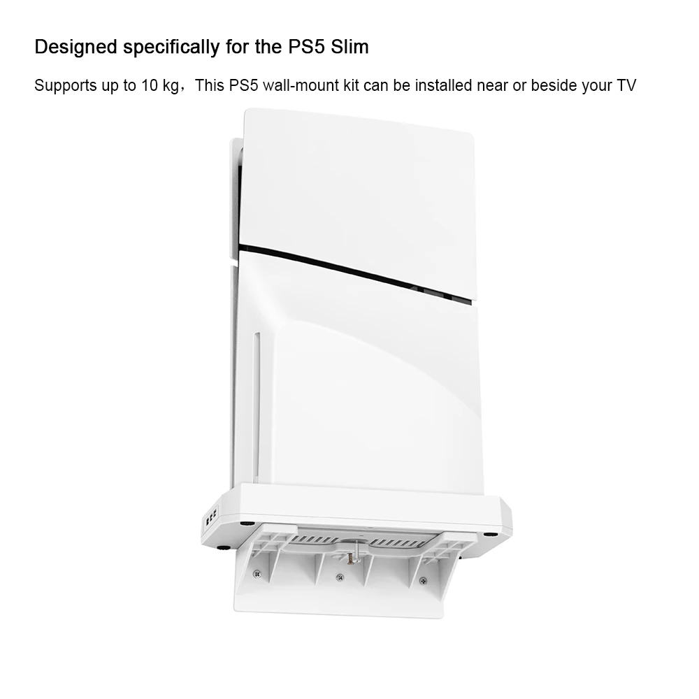 Compatible with PS5 Slim host cooling stand, wall mount bracket, with colorful lighting
Compatible with PS5 Slim host cooling stand, wall mount bracket, with colorful lighting