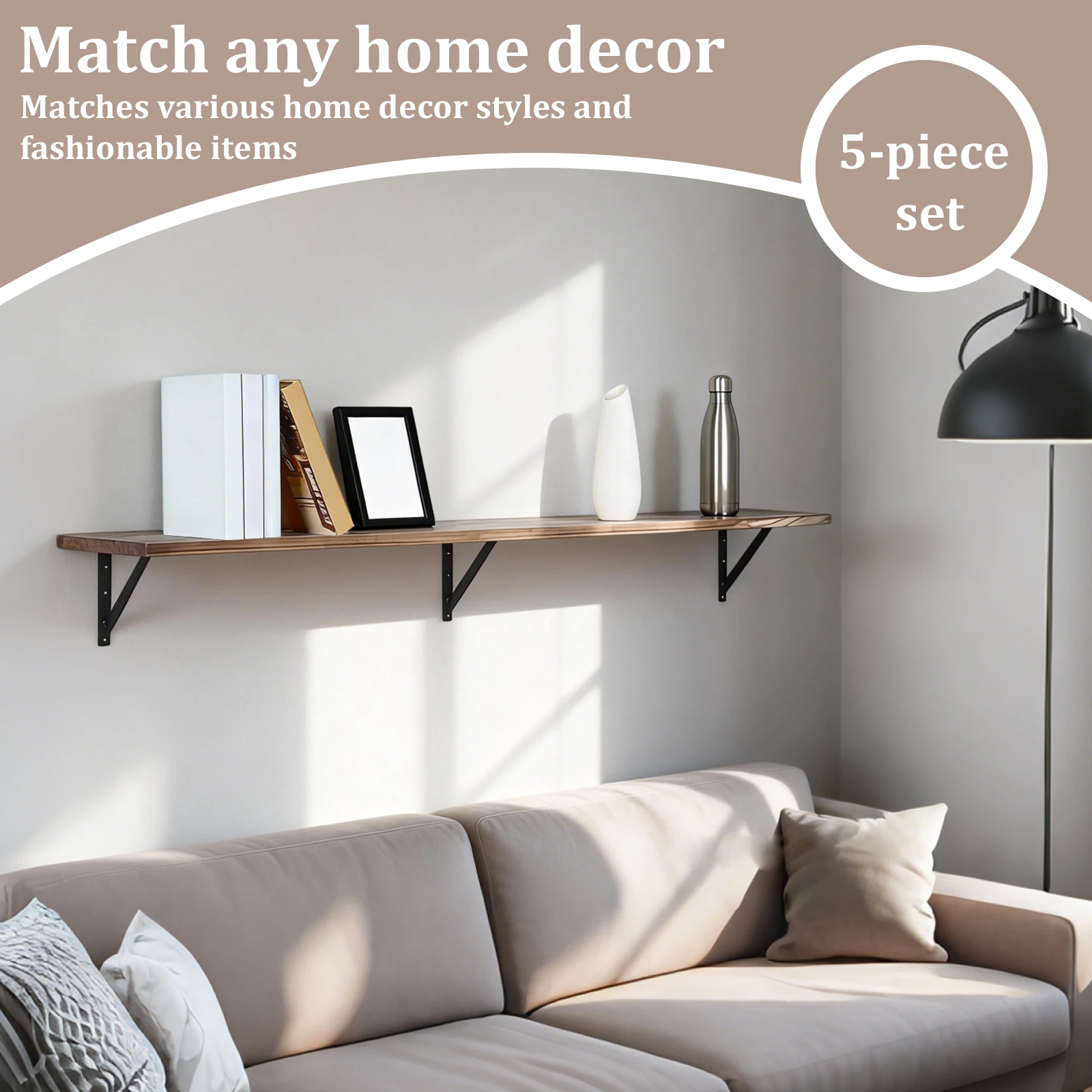 5 Tiers Floating Shelves for Wall 72.05Inch Shelves for Decor Storage Wall Mounted Long Wood Shelf for Bedroom Living Room
5 Tiers Floating Shelves for Wall 72.05Inch Shelves for Decor Storage Wall Mounted Long Wood Shelf for Bedroom Living Room