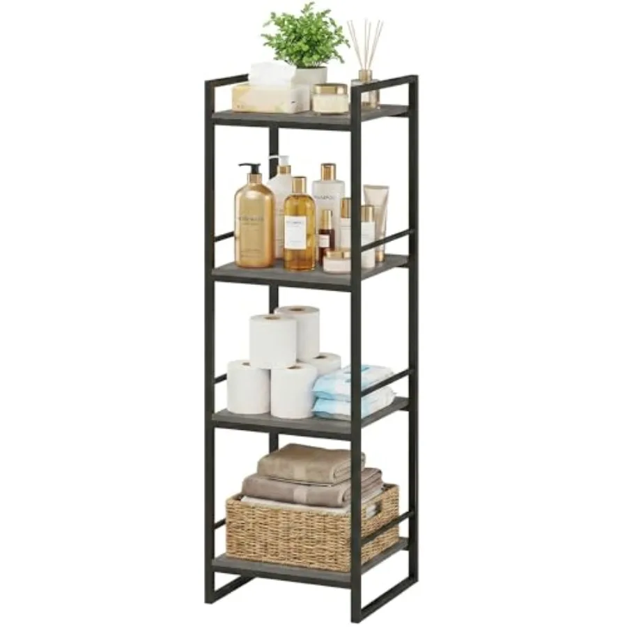 4 Tier Bathroom Storage Open Shelf, Freestanding Metal Corner Storage Rack Shelving Unit for Bathroom Kitchen Living Room Hallw
4 Tier Bathroom Storage Open Shelf, Freestanding Metal Corner Storage Rack Shelving Unit for Bathroom Kitchen Living Room Hallw