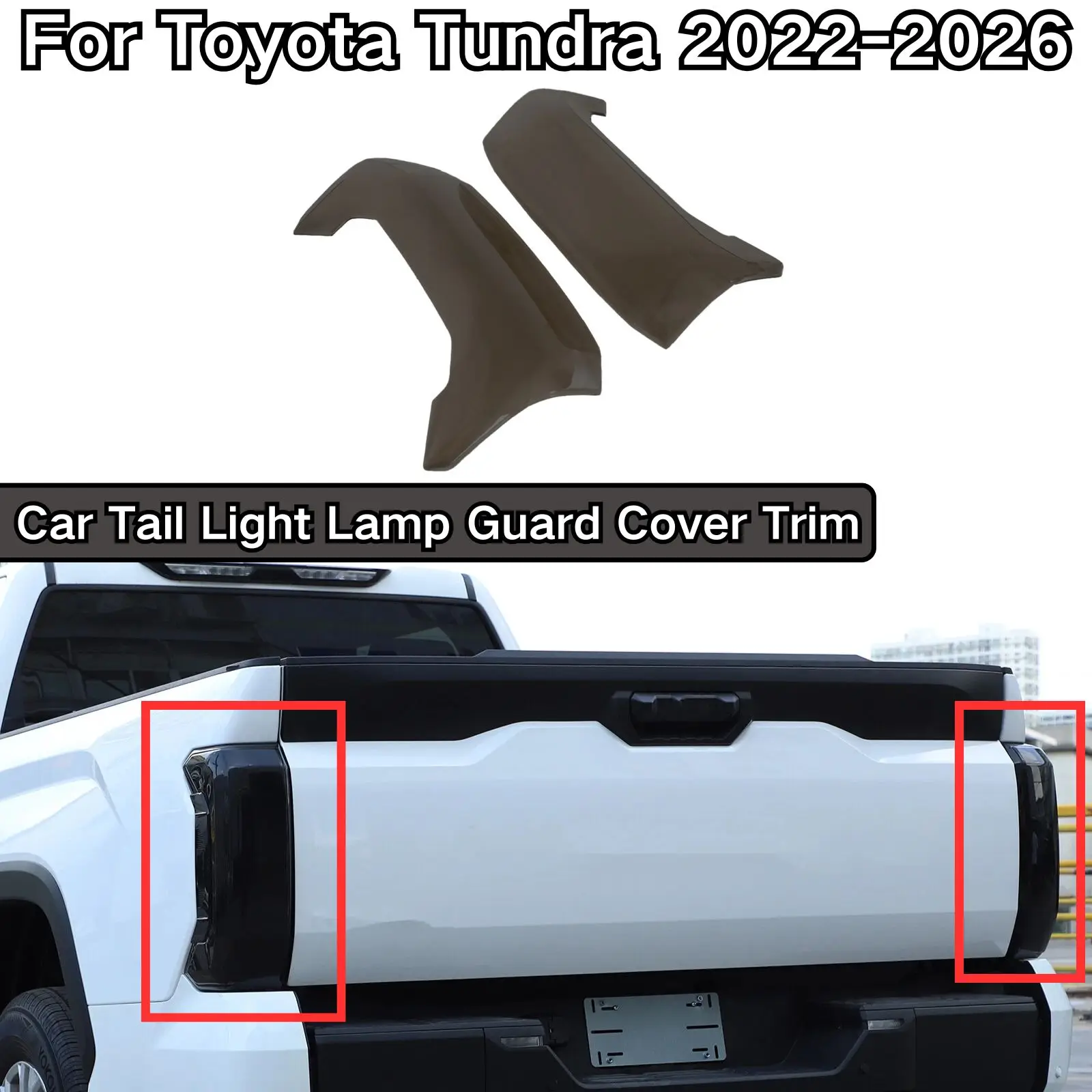 For Toyota Tundra 2022 2023 2024-2026 Car Tail Light Lamp Guard Cover Trim Car Accessories Body Kit Smoked Black ABS Plastic
For Toyota Tundra 2022 2023 2024-2026 Car Tail Light Lamp Guard Cover Trim Car Accessories Body Kit Smoked Black ABS Plastic