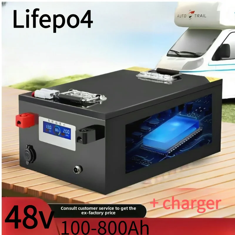 JN Lithium Battery 48V 100Ah 200Ah 300Ah 500Ah 600Ah 700Ah 800Ah Lifepo4 for 4KW 9KW Solar System Photovoltaic Power RV
JN Lithium Battery 48V 100Ah 200Ah 300Ah 500Ah 600Ah 700Ah 800Ah Lifepo4 for 4KW 9KW Solar System Photovoltaic Power RV