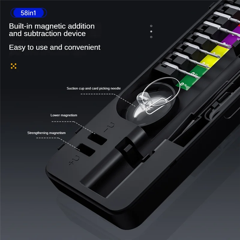 -X07A 58-In-1 Electric Screwdriver Set Precision Tools As Shown Metal Mini Small Kit Wireless For Watch Mobile Cell Phone Repair
-X07A 58-In-1 Electric Screwdriver Set Precision Tools As Shown Metal Mini Small Kit Wireless For Watch Mobile Cell Phone Repair
