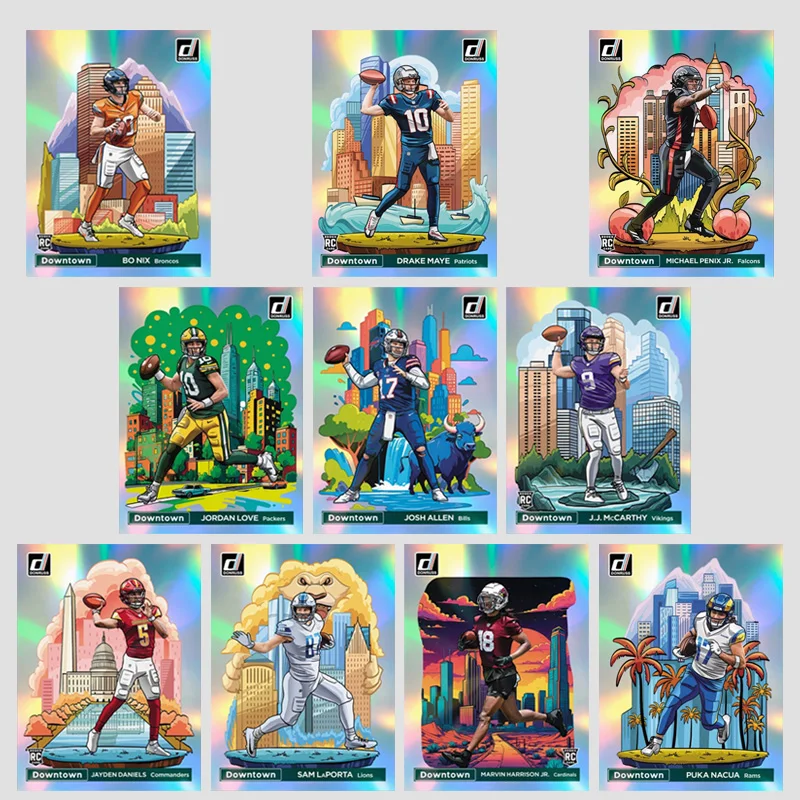 Panini 2024 Obsidian Downtown Nfl Jayden Daniels Josh Allen Bo Nix J.j. Mccarthy Diy Homemade Rugby Star Trading Cards Gift
Panini 2024 Obsidian Downtown Nfl Jayden Daniels Josh Allen Bo Nix J.j. Mccarthy Diy Homemade Rugby Star Trading Cards Gift