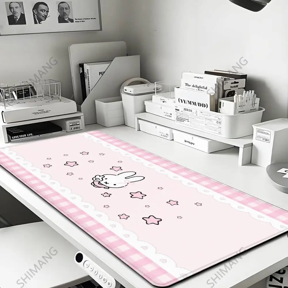Pink White Mousepad Cute Rabbit Grid Desk Mat Computer Gaming Keyboard Extended Mouse Pad Office Accessories Pc Gamer Anime Rug
Pink White Mousepad Cute Rabbit Grid Desk Mat Computer Gaming Keyboard Extended Mouse Pad Office Accessories Pc Gamer Anime Rug