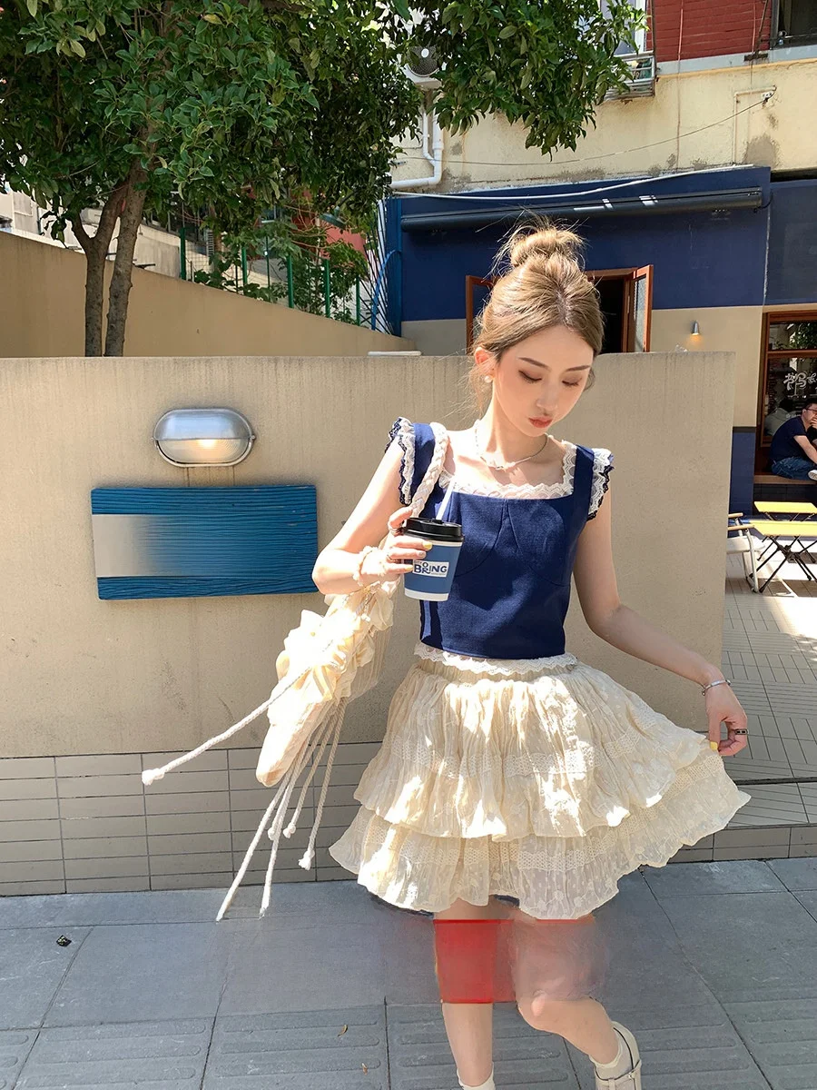 Юбка А-силуэта с высокой талией MLS Fairy T, с нежной кружевной вышивкой, в корейском стиле, повседневная, из полиэстера, летняя новинка
Юбка А-силуэта с высокой талией MLS Fairy T, с нежной кружевной вышивкой, в корейском стиле, повседневная, из полиэстера, летняя новинка