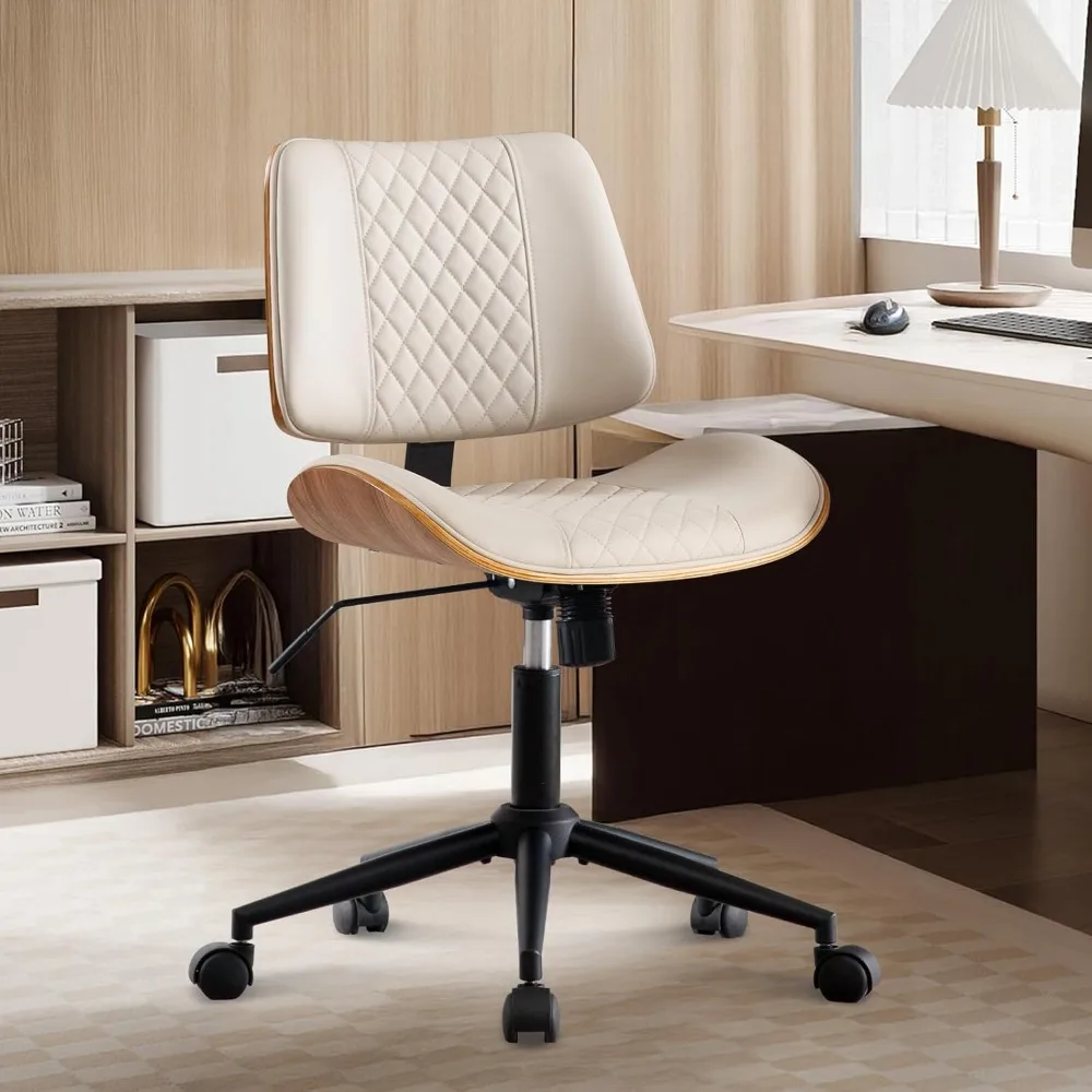 Home Office Chair No Arms with Wheels, Armless Small Desk Chair,Task Computer Office Desk Chair for Casual Office Small Space
Home Office Chair No Arms with Wheels, Armless Small Desk Chair,Task Computer Office Desk Chair for Casual Office Small Space
