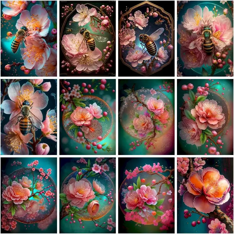 GATYZTORY Painting By Number Peony Flower Diy Frame Picture By Numbers Bees Animal Wall Art Acrylic Canvas Painting For Decor
GATYZTORY Painting By Number Peony Flower Diy Frame Picture By Numbers Bees Animal Wall Art Acrylic Canvas Painting For Decor