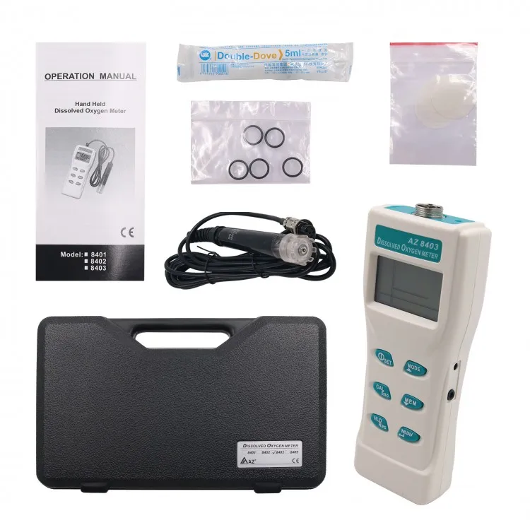 AZ8403 Meter DO / Temp / Salinity Datalo Datalogger Digital Portable Handheld Dissolved oxy gen
AZ8403 Meter DO / Temp / Salinity Datalo Datalogger Digital Portable Handheld Dissolved oxy gen