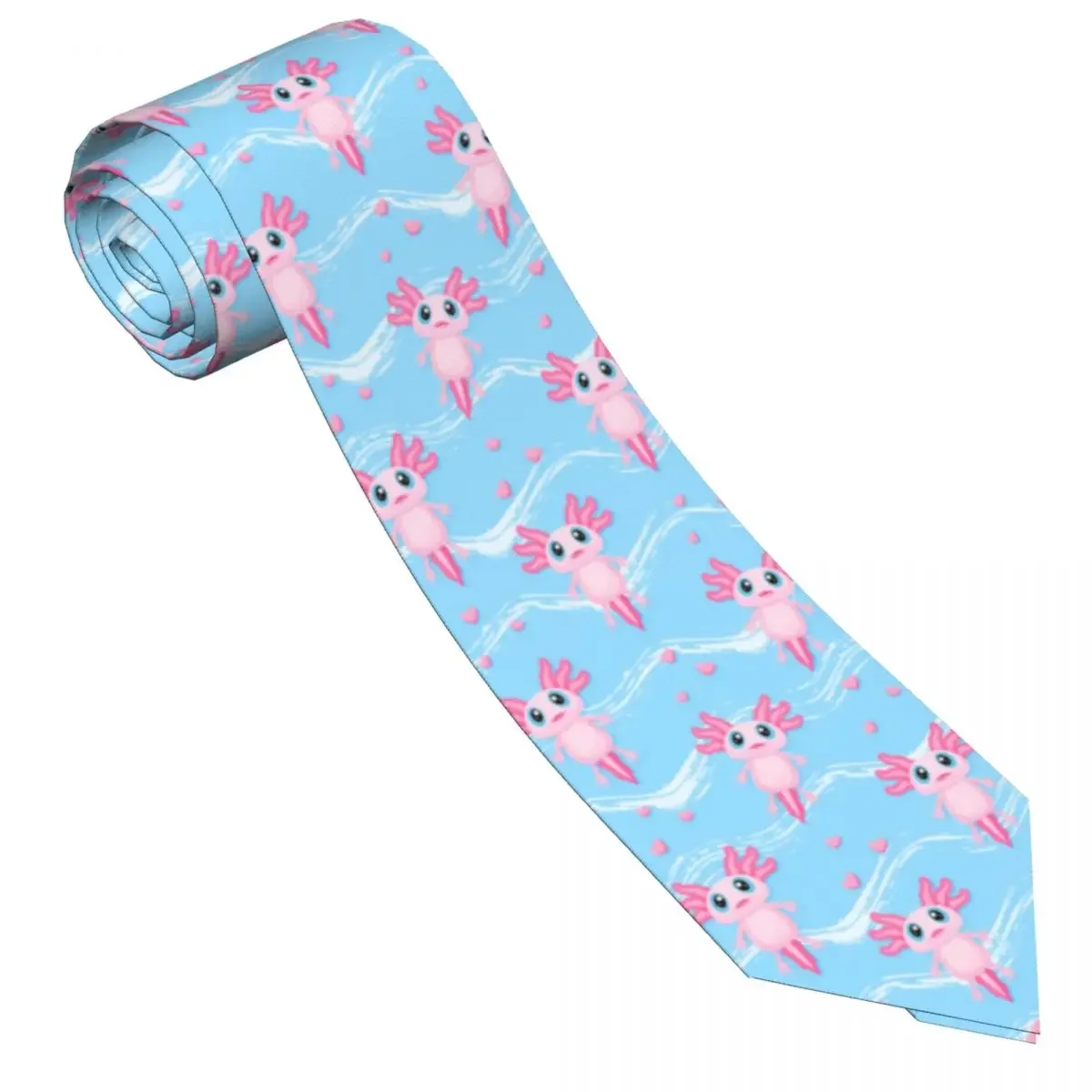 Mens Tie Classic Skinny Cute Axolotl With Small Hearts Neckties Narrow Collar Slim Casual Tie Accessories Gift
Mens Tie Classic Skinny Cute Axolotl With Small Hearts Neckties Narrow Collar Slim Casual Tie Accessories Gift