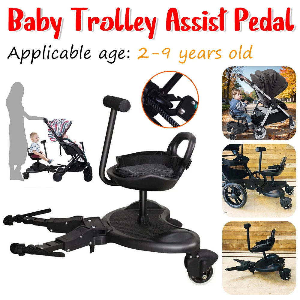 Детские коляски, вспомогательная подставка для ног прицепа, детская стоячая тарелка с сиденьем 360° ° Поворотные колеса, регулируемая высота, подножка для коляски, Acc
Детские коляски, вспомогательная подставка для ног прицепа, детская стоячая тарелка с сиденьем 360° ° Поворотные колеса, регулируемая высота, подножка для коляски, Acc