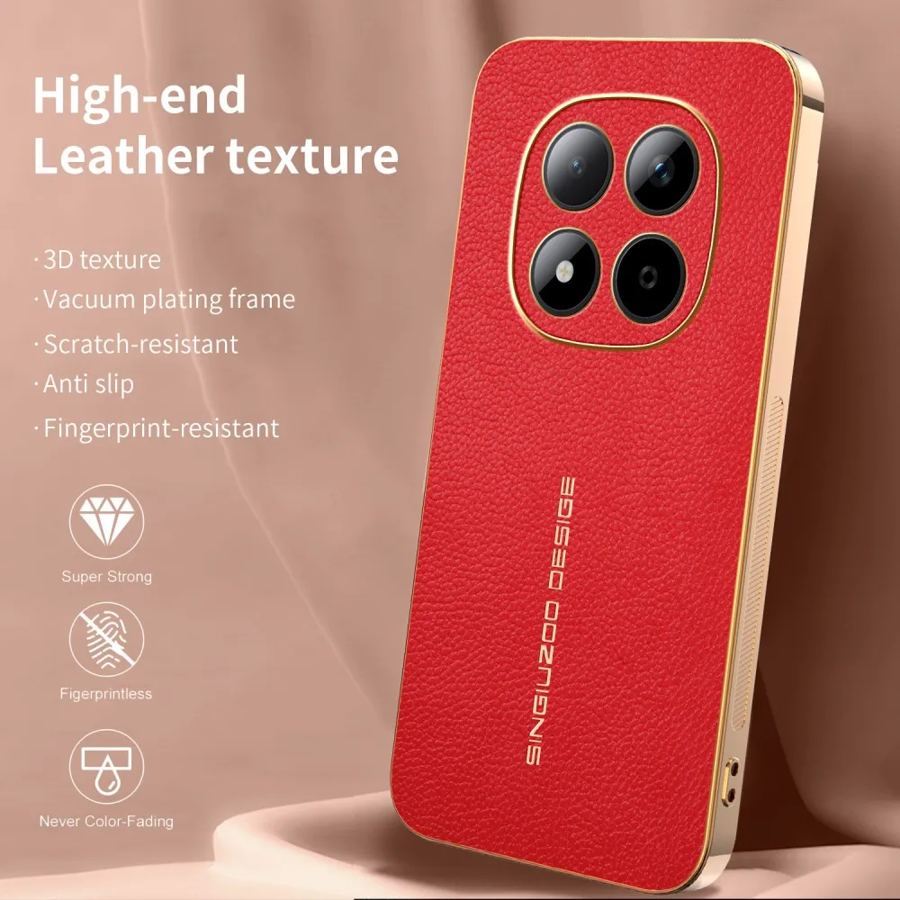 Fashion Lichee Pattern Phone Case For XiaoMi RedMi Note 15 Pro 5G PC Hard Shell Protective Plating Frame Shockproof Back Cover
Fashion Lichee Pattern Phone Case For XiaoMi RedMi Note 15 Pro 5G PC Hard Shell Protective Plating Frame Shockproof Back Cover