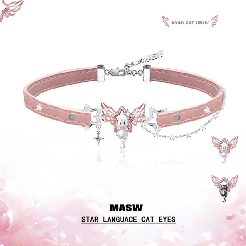 MASW Original Design Lovely Wings Star Necklace For Women Party Gifts 2025 Trend New Accessories Hot Selling Sweet Jewelry
MASW Original Design Lovely Wings Star Necklace For Women Party Gifts 2025 Trend New Accessories Hot Selling Sweet Jewelry