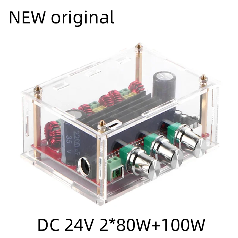 New original TPA3116D2 amplifier board 2.1 channel audio amplifier board 2*80W+100W high power digital amplifier module
New original TPA3116D2 amplifier board 2.1 channel audio amplifier board 2*80W+100W high power digital amplifier module