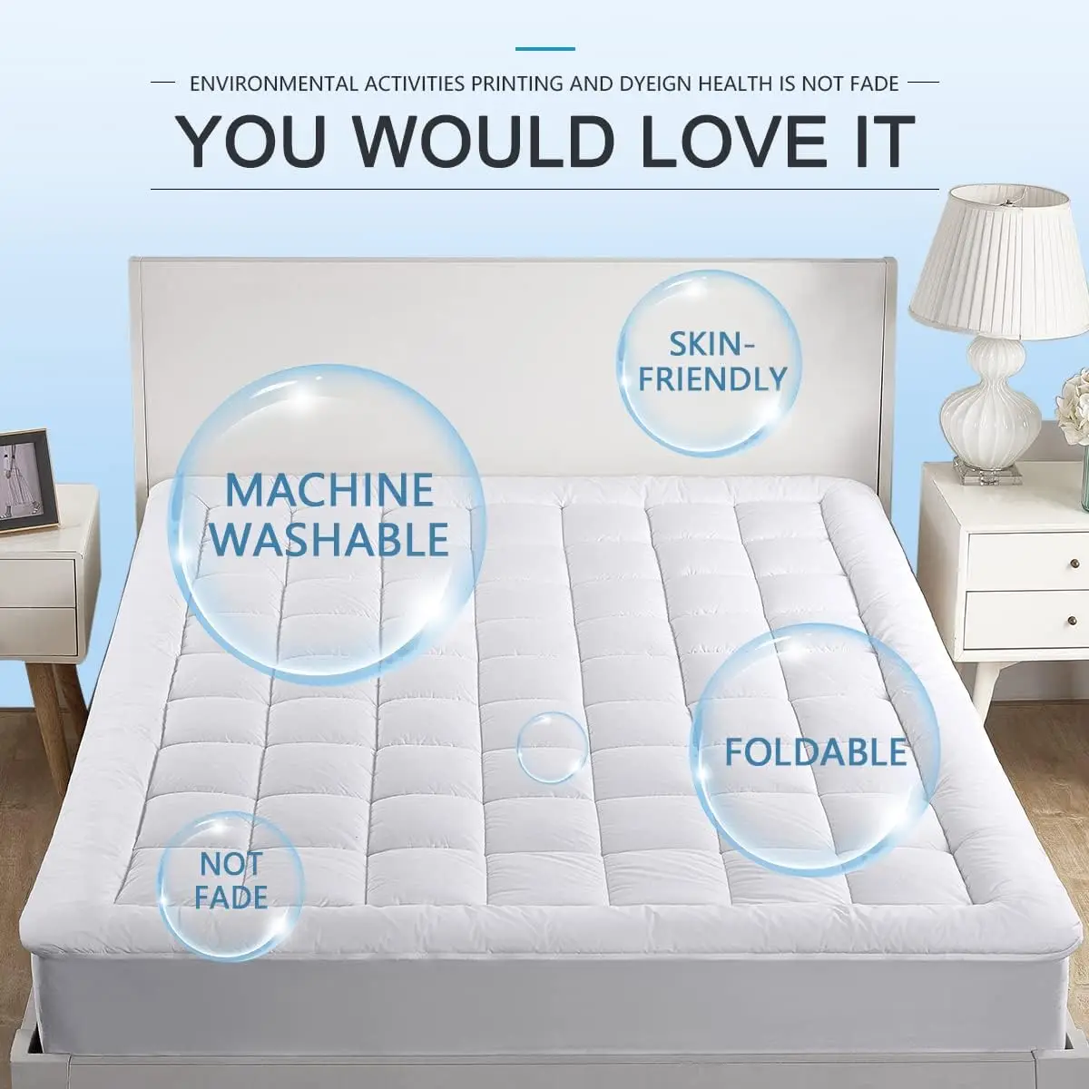 Twin Xl Mattress Pad Cover Pillow Top With Stretches To 18” Deep Pocket Fits Up To 8”-21” Cooling White Bed Topper (Down
Twin Xl Mattress Pad Cover Pillow Top With Stretches To 18” Deep Pocket Fits Up To 8”-21” Cooling White Bed Topper (Down