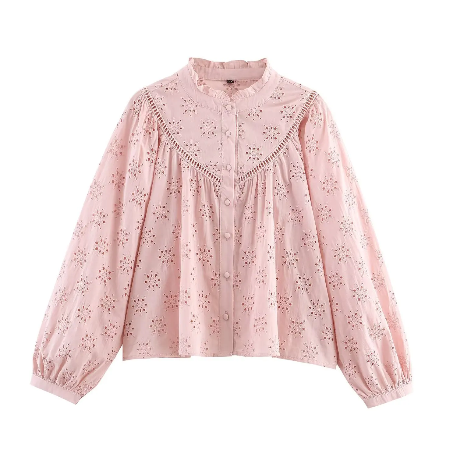 2025 Holiday Style Autumn Women's Shirt Round Neck Long Sleeve Bohemian Flower Hollow Embroidery Shirt Top
2025 Holiday Style Autumn Women's Shirt Round Neck Long Sleeve Bohemian Flower Hollow Embroidery Shirt Top