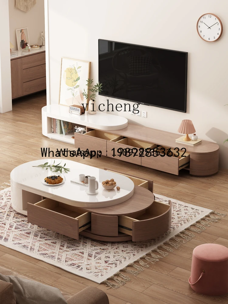 C1 Medieval retractable coffee table living room household small apartment walnut TV cabinet
C1 Medieval retractable coffee table living room household small apartment walnut TV cabinet