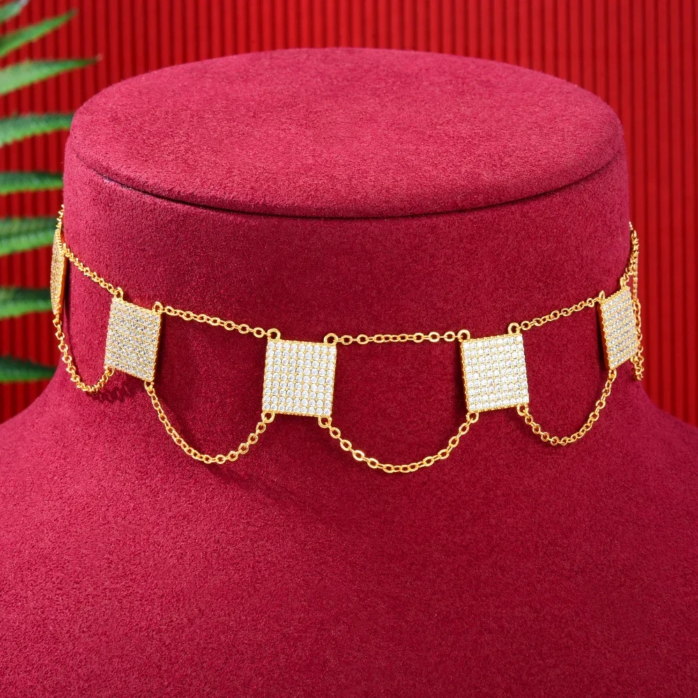 Soramoore New Trendy Double Layer Chains Necklace Jewelry for Women Girl Bridal Wedding Full Shiny CZ 2022 Romantic Lady Gift
Soramoore New Trendy Double Layer Chains Necklace Jewelry for Women Girl Bridal Wedding Full Shiny CZ 2022 Romantic Lady Gift