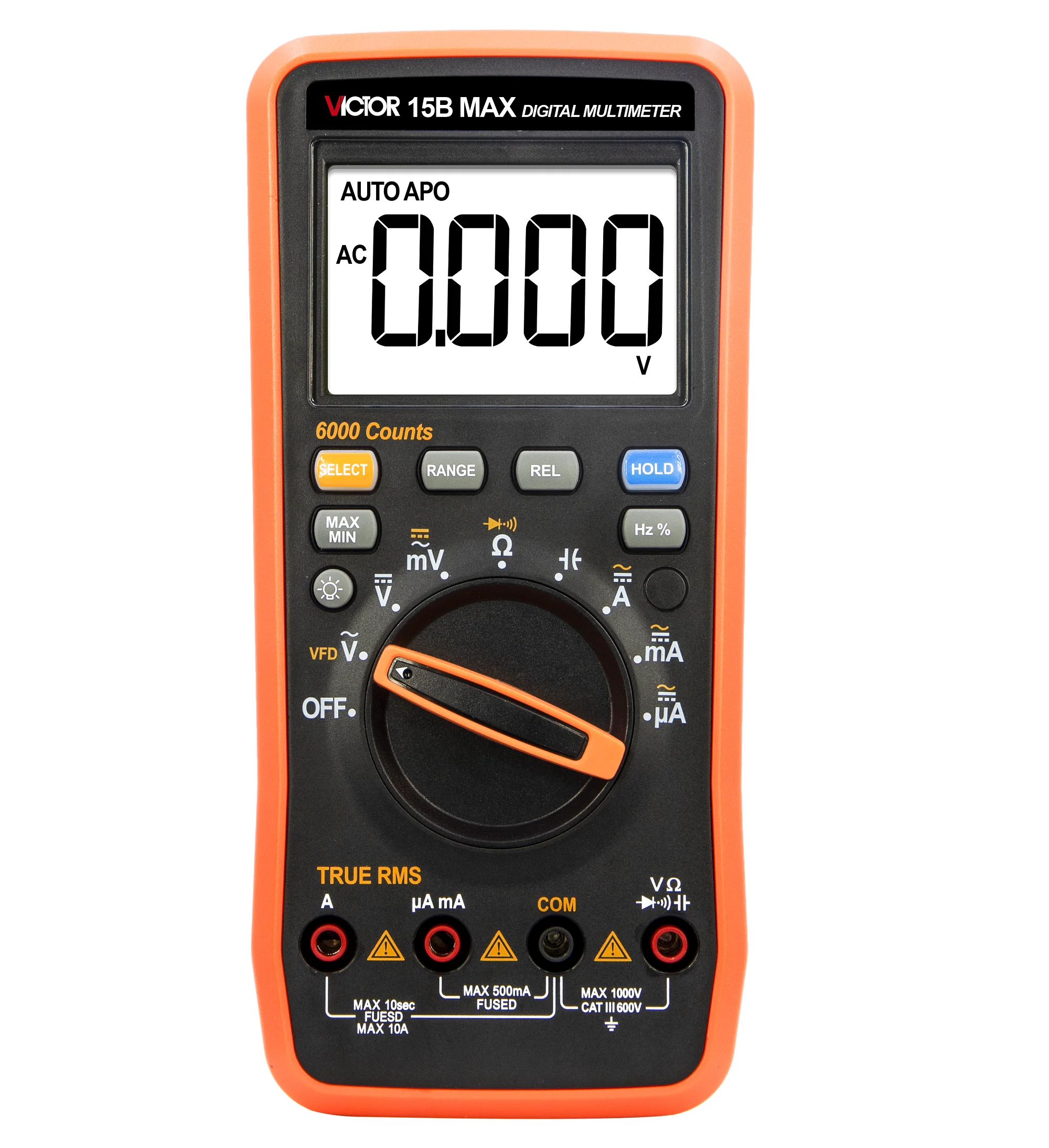VICTOR 15B MAX 6000 Word Display HIGH-PRECISION MULTIMETER Auto Range True RMS With Stable Performance
VICTOR 15B MAX 6000 Word Display HIGH-PRECISION MULTIMETER Auto Range True RMS With Stable Performance
