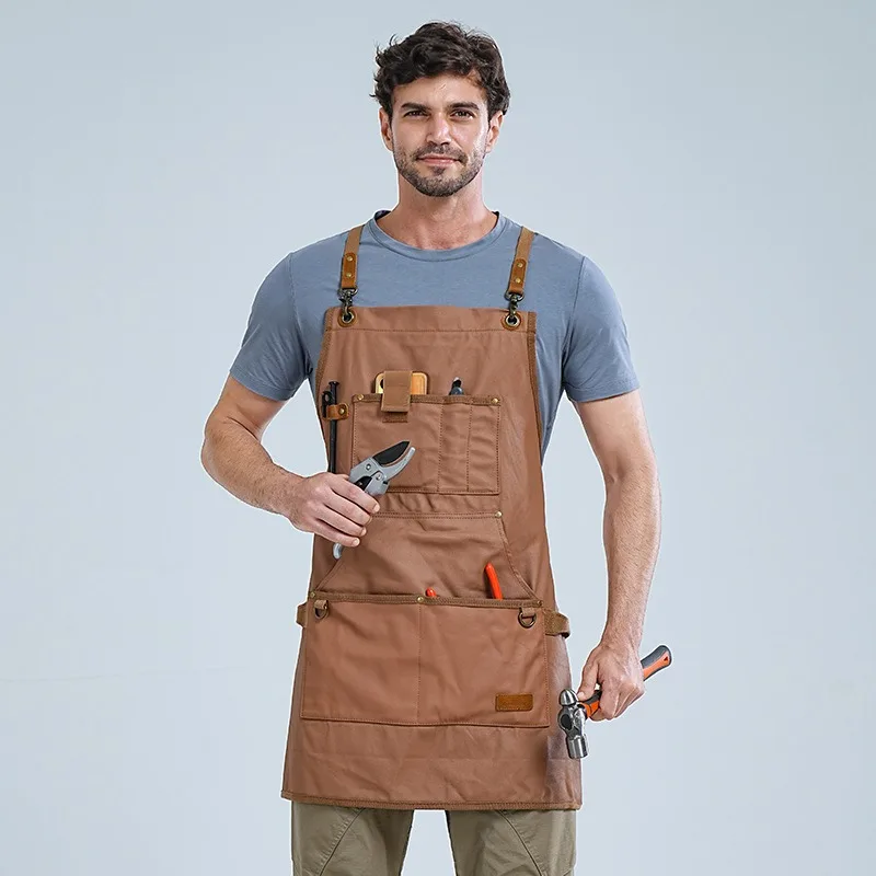Retro workwear apron with thickened canvas workwear Woodworking Garden Auto Repair Apron Kitchen Men's Apron
Retro workwear apron with thickened canvas workwear Woodworking Garden Auto Repair Apron Kitchen Men's Apron