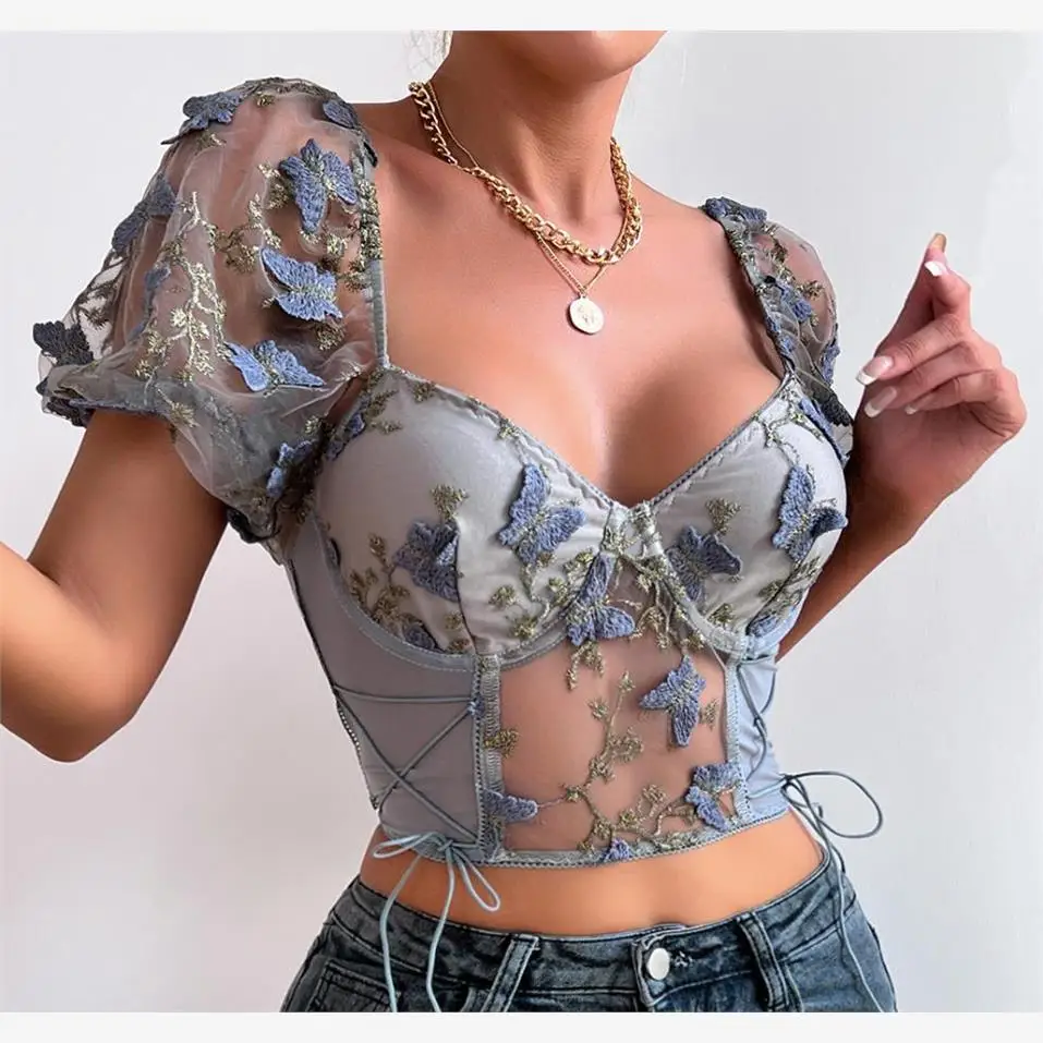 Сексуальный топ с короткими рукавами-фонариками и тонкими бретелями, облегающий, с V-образным вырезом, из полиэстера, с принтом
Сексуальный топ с короткими рукавами-фонариками и тонкими бретелями, облегающий, с V-образным вырезом, из полиэстера, с принтом