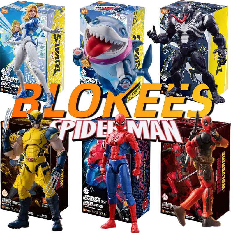 Blokees Marvel Rivals Model Action Figure Invisible Woman Jeff Shark Venom Wolverine Deadpool Spider-Man Collectible Model Toys
Blokees Marvel Rivals Model Action Figure Invisible Woman Jeff Shark Venom Wolverine Deadpool Spider-Man Collectible Model Toys