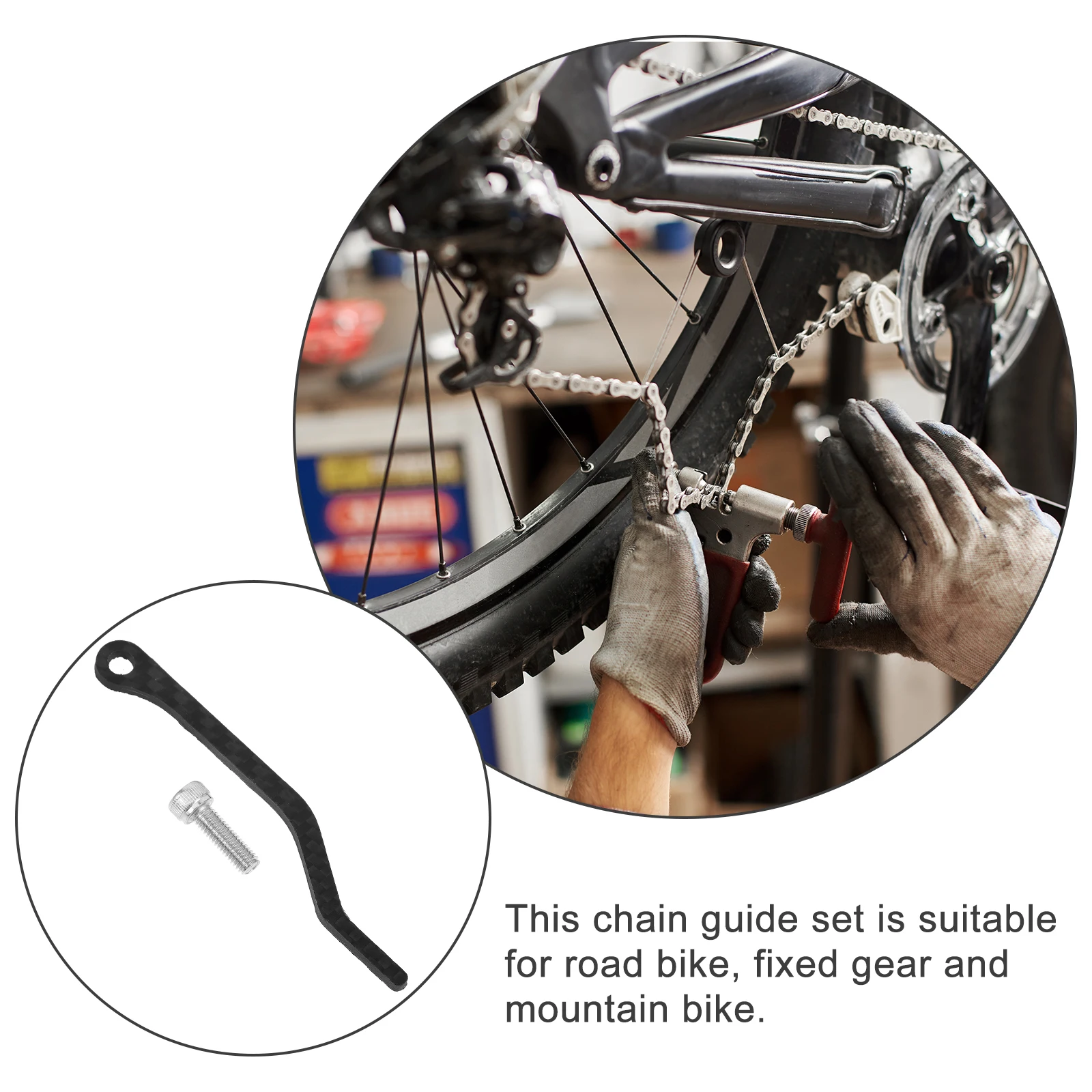 Chain Stabilizer Guide Bike Guards Bicycle Protective Tool Catcher Carbon Fiber Lightweight Durable Smooth Surface For Mountain
Chain Stabilizer Guide Bike Guards Bicycle Protective Tool Catcher Carbon Fiber Lightweight Durable Smooth Surface For Mountain