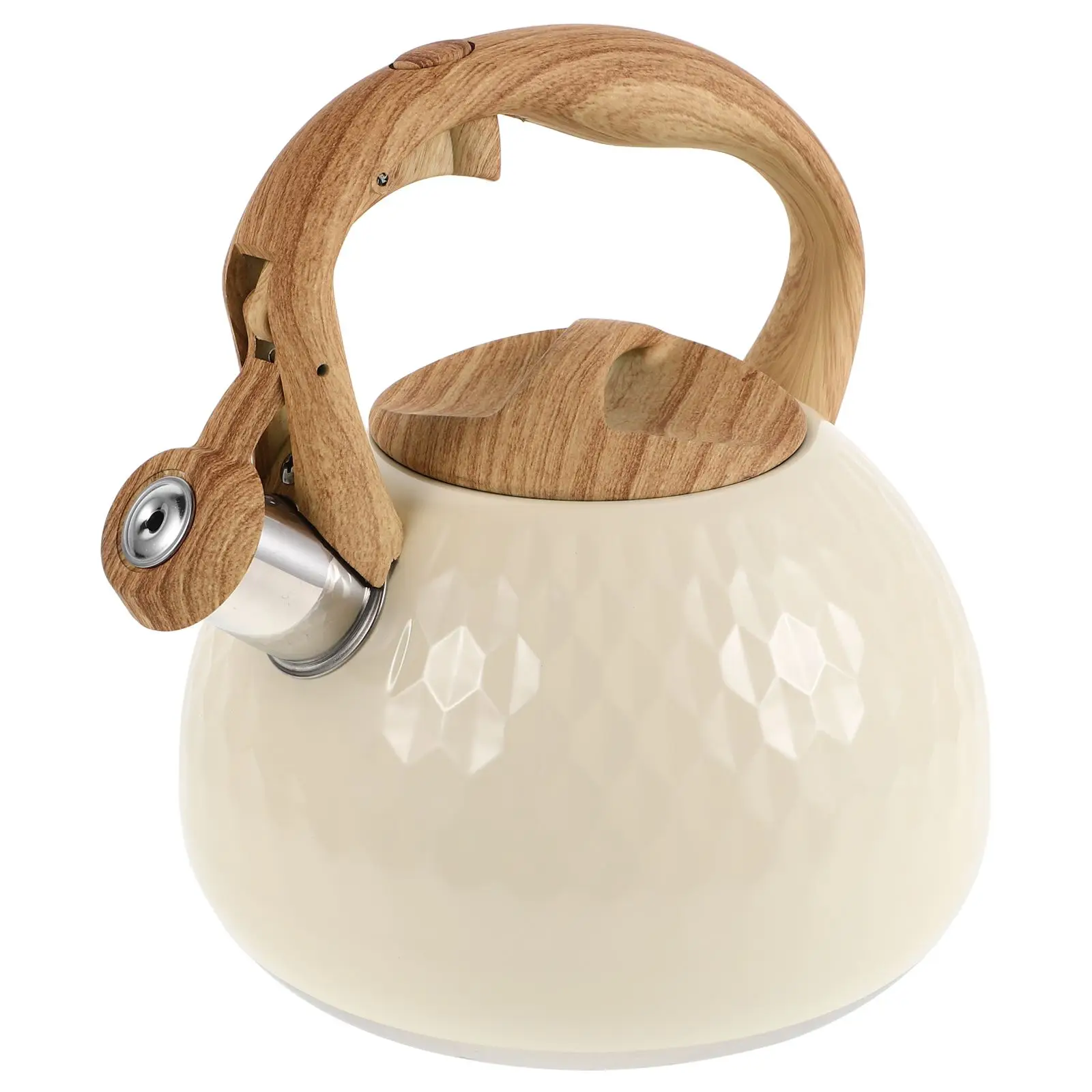 Whistle Kettle 3L Cute Stovetop Vintage Stainless Beige Hammered Large Capacity Tea Coffee Kettle Teapot Kitchen Bar Accessories
Whistle Kettle 3L Cute Stovetop Vintage Stainless Beige Hammered Large Capacity Tea Coffee Kettle Teapot Kitchen Bar Accessories