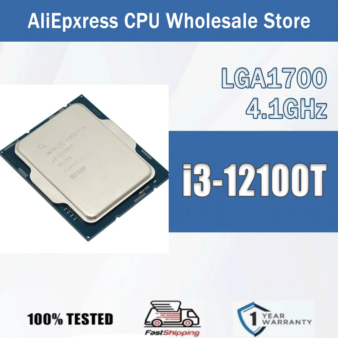 Intel Core I3-12100T SRL64 4.10Ghz Quad Core 12M 35W Computer CPU Processor Server Package LGA1700
Intel Core I3-12100T SRL64 4.10Ghz Quad Core 12M 35W Computer CPU Processor Server Package LGA1700
