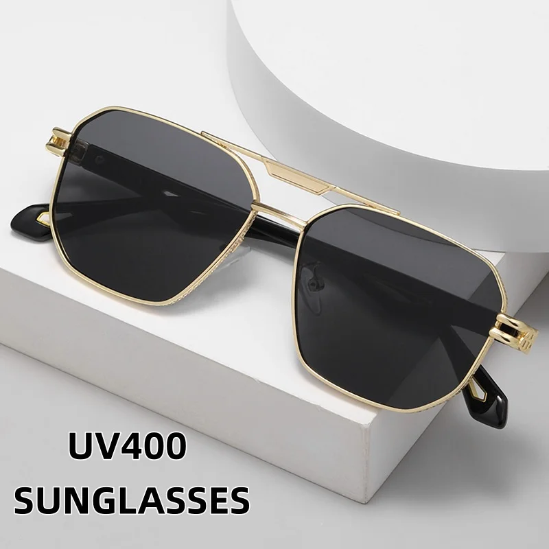 New Double Beam Box Metal Sunglasses Fashionable and Versatile Multi-color Styles Trendy Punk Style UV Resistant Travel Glasses
New Double Beam Box Metal Sunglasses Fashionable and Versatile Multi-color Styles Trendy Punk Style UV Resistant Travel Glasses
