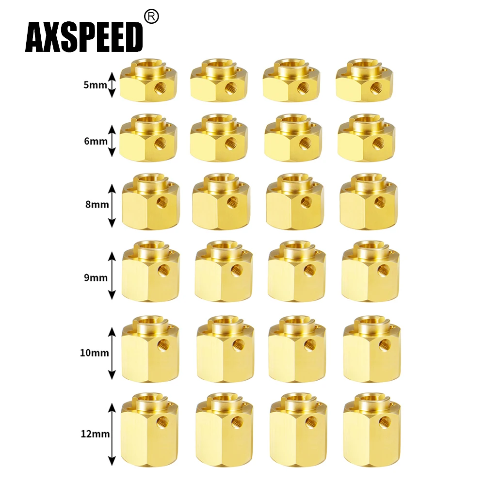 AXSPEED 4 шт. 5/6/8/9/10/12 мм шестигранные адаптеры для колес, соединительная муфта для осевого SCX10 III AXI03007 AXI03004 Capra 1/10, детали радиоуправляемого автомобиля 
AXSPEED 4 шт. 5/6/8/9/10/12 мм шестигранные адаптеры для колес, соединительная муфта для осевого SCX10 III AXI03007 AXI03004 Capra 1/10, детали радиоуправляемого автомобиля