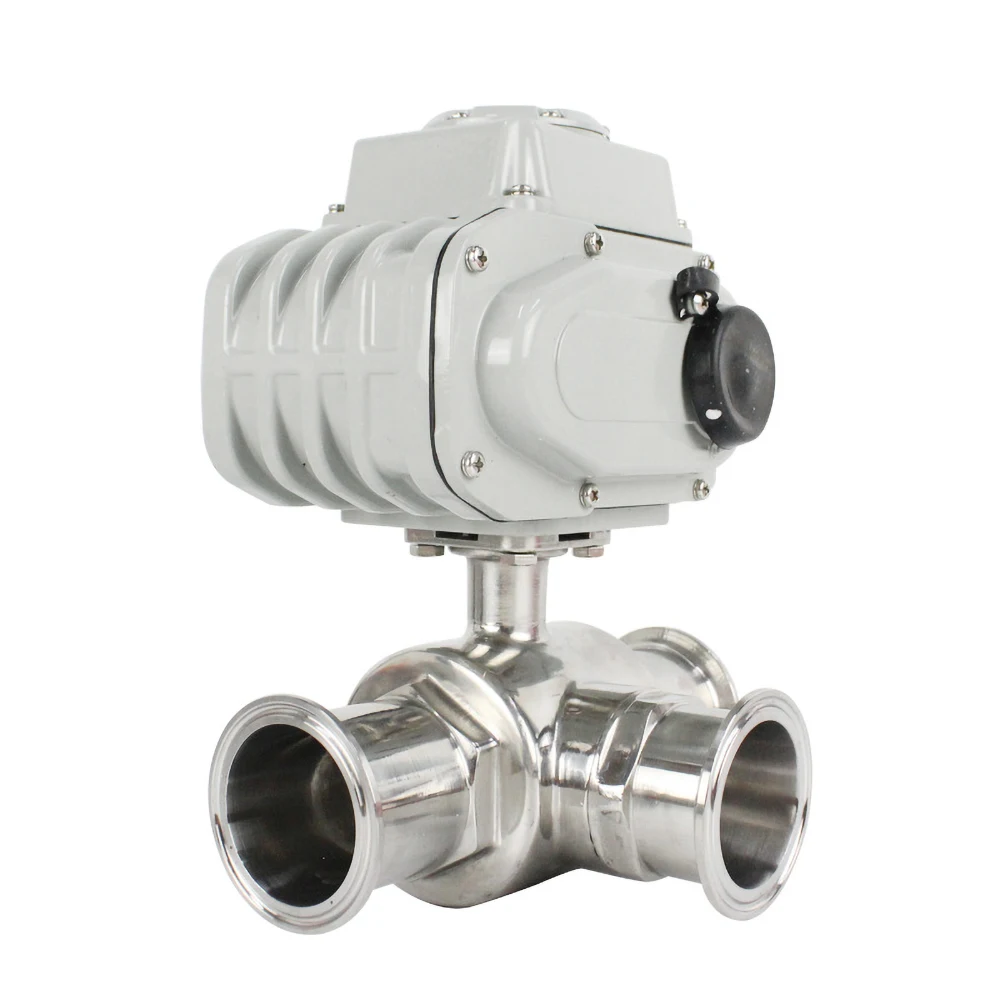 63mm 3 Way Stainless Steel Sanitary Tri Clamp Ferrule Type Motorized Ball Valve 220V 110V 12V High Platform Electric Ball Valves
63mm 3 Way Stainless Steel Sanitary Tri Clamp Ferrule Type Motorized Ball Valve 220V 110V 12V High Platform Electric Ball Valves