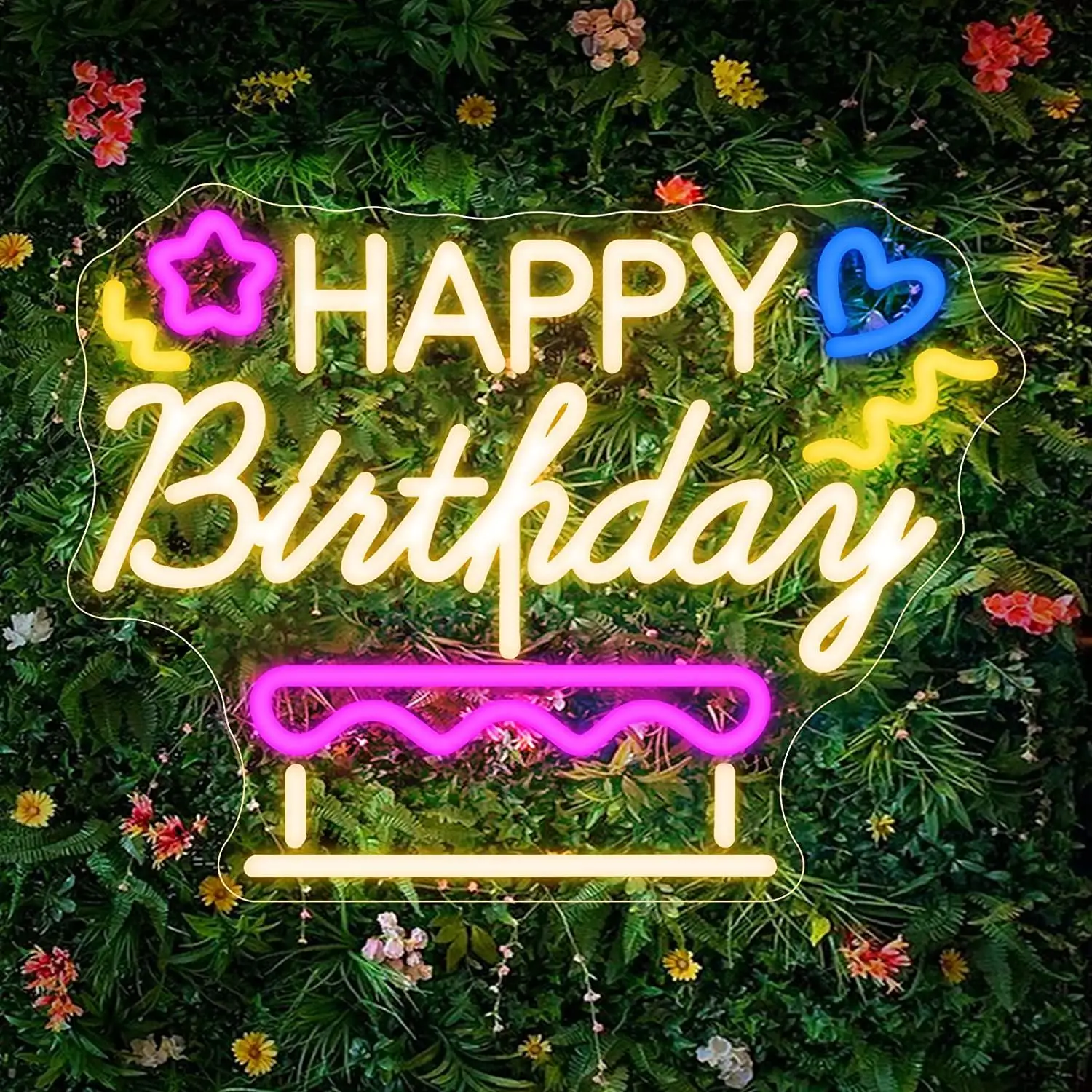 2025 Happy Birthday Neon Sign LED Neon Light Sign for Wall Decor USB Powered Dimmable Night Light for Birthday Party Decor Gift
2025 Happy Birthday Neon Sign LED Neon Light Sign for Wall Decor USB Powered Dimmable Night Light for Birthday Party Decor Gift