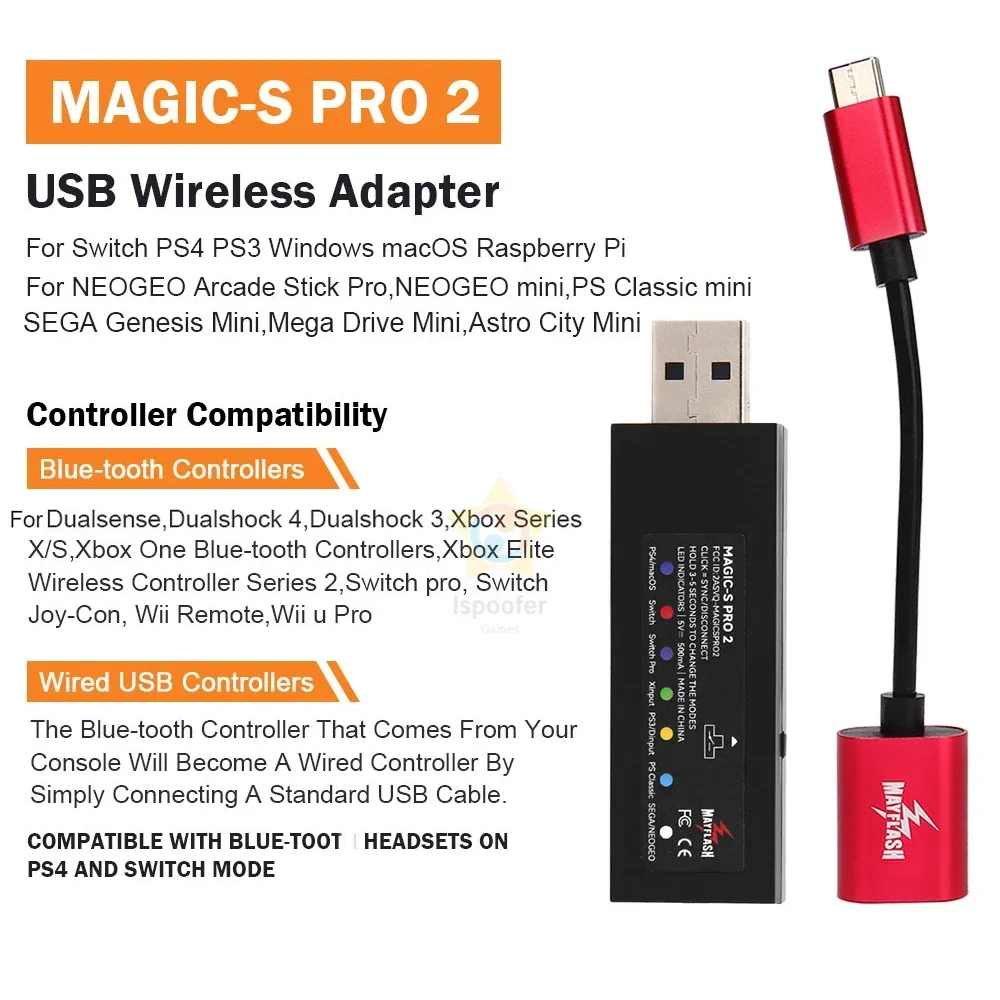 НОВИНКА: Беспроводной USB-контроллер Mayflash Magic S Pro 2 для Switch Pro / адаптер геймпада для Xbox Series X/S
НОВИНКА: Беспроводной USB-контроллер Mayflash Magic S Pro 2 для Switch Pro / адаптер геймпада для Xbox Series X/S