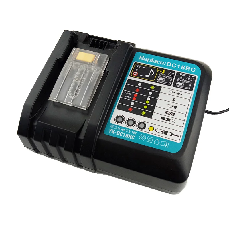 3A Fast Charger for Makita 14.4V-18V Li-ion Battery BL1860 BL1850 With LED Light DC18RC UK/EU/US Plug Replacement for Makita
3A Fast Charger for Makita 14.4V-18V Li-ion Battery BL1860 BL1850 With LED Light DC18RC UK/EU/US Plug Replacement for Makita