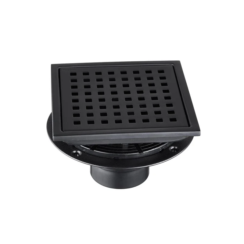 6 Inch Grid Shower Floor Drain with Anti-Clog Design
6 Inch Grid Shower Floor Drain with Anti-Clog Design