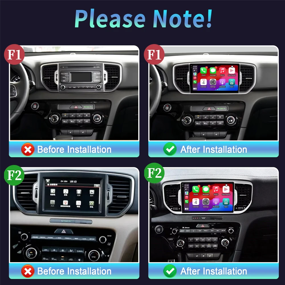 For KIA Sportage 4 QL 2016 2017 2018 Android Auto Navigation GPS Split Screen Wireless Carplay DSP Stereo Bluetooth WiFi No 2Din
For KIA Sportage 4 QL 2016 2017 2018 Android Auto Navigation GPS Split Screen Wireless Carplay DSP Stereo Bluetooth WiFi No 2Din