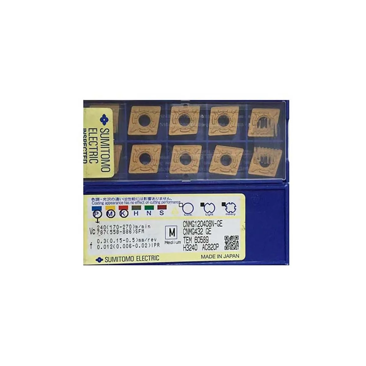 100% оригинальные твердосплавные токарные пластины CNMG120404N/120408N/120412N/160616N/190612N GE AC820P
100% оригинальные твердосплавные токарные пластины CNMG120404N/120408N/120412N/160616N/190612N GE AC820P