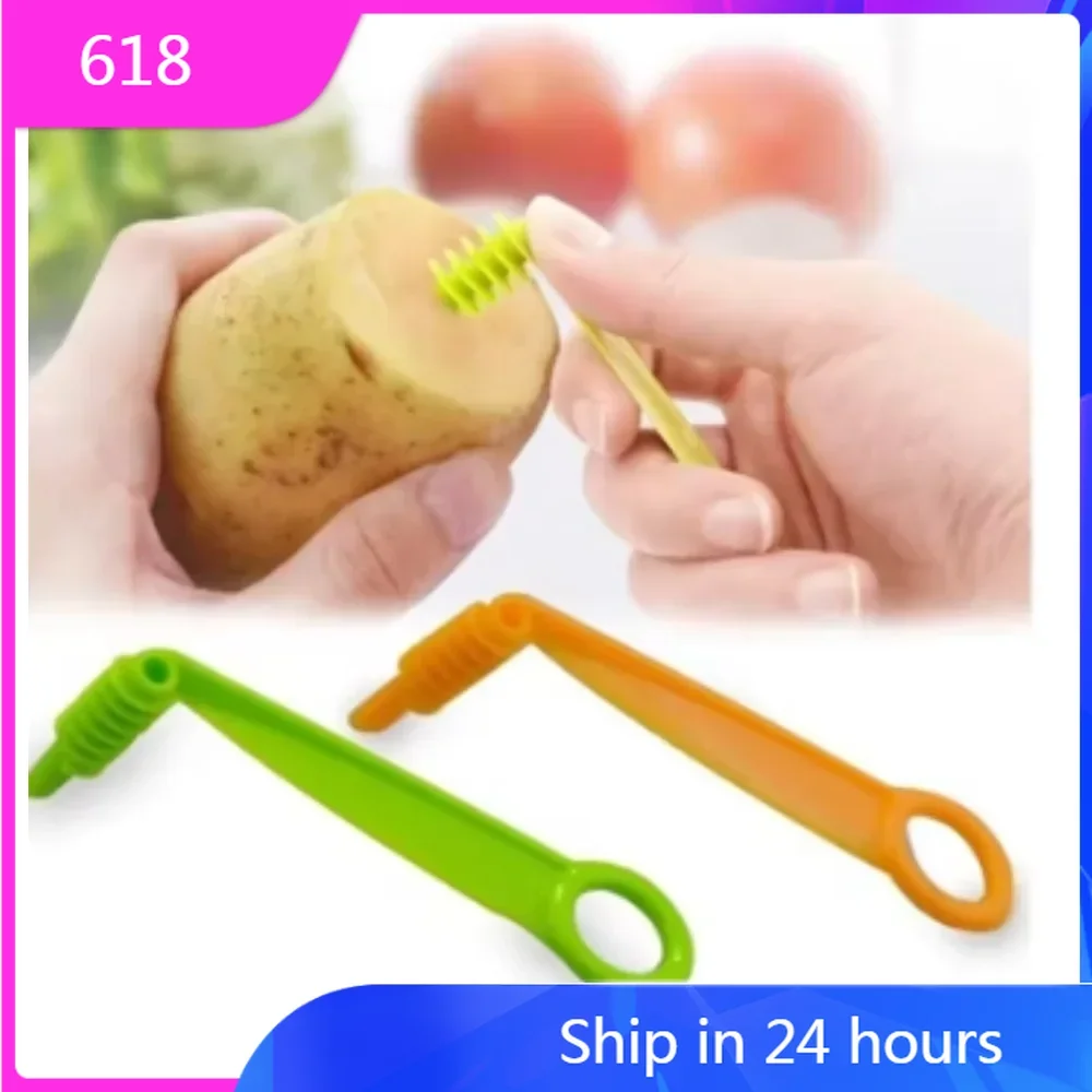 Stainless Steel Plastic Rotate Potato Slicer Twisted Potato Spiral Slice Cutter Creative Vegetable Tool Kitchen Gadgets
Stainless Steel Plastic Rotate Potato Slicer Twisted Potato Spiral Slice Cutter Creative Vegetable Tool Kitchen Gadgets