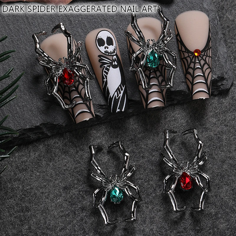10Pcs Gothic Dark Alloy Spider 3D Nail Charms Accessories For Halloween Nails Art Decoration Design Supplies Manicure Material
10Pcs Gothic Dark Alloy Spider 3D Nail Charms Accessories For Halloween Nails Art Decoration Design Supplies Manicure Material