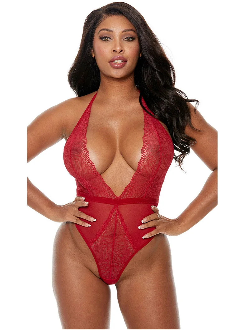 European American Foreign Trade Erotic Underwear Sexy Temptation Pure Desire Halter Neck Siamese Women's Mesh Lingerie
European American Foreign Trade Erotic Underwear Sexy Temptation Pure Desire Halter Neck Siamese Women's Mesh Lingerie