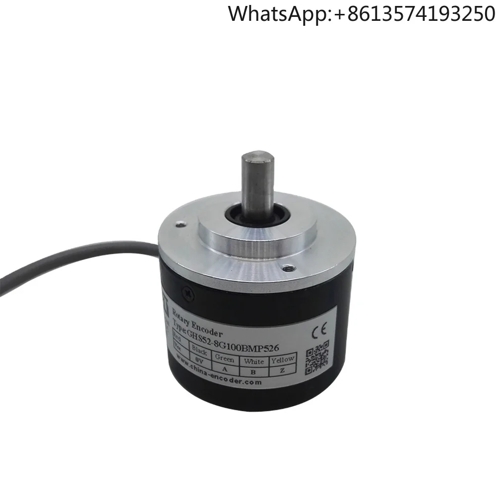 100ppr NPN GHS52-08G100BMC526 Incremental Rotary Solid Shaft Encoder for CNC Machine
100ppr NPN GHS52-08G100BMC526 Incremental Rotary Solid Shaft Encoder for CNC Machine