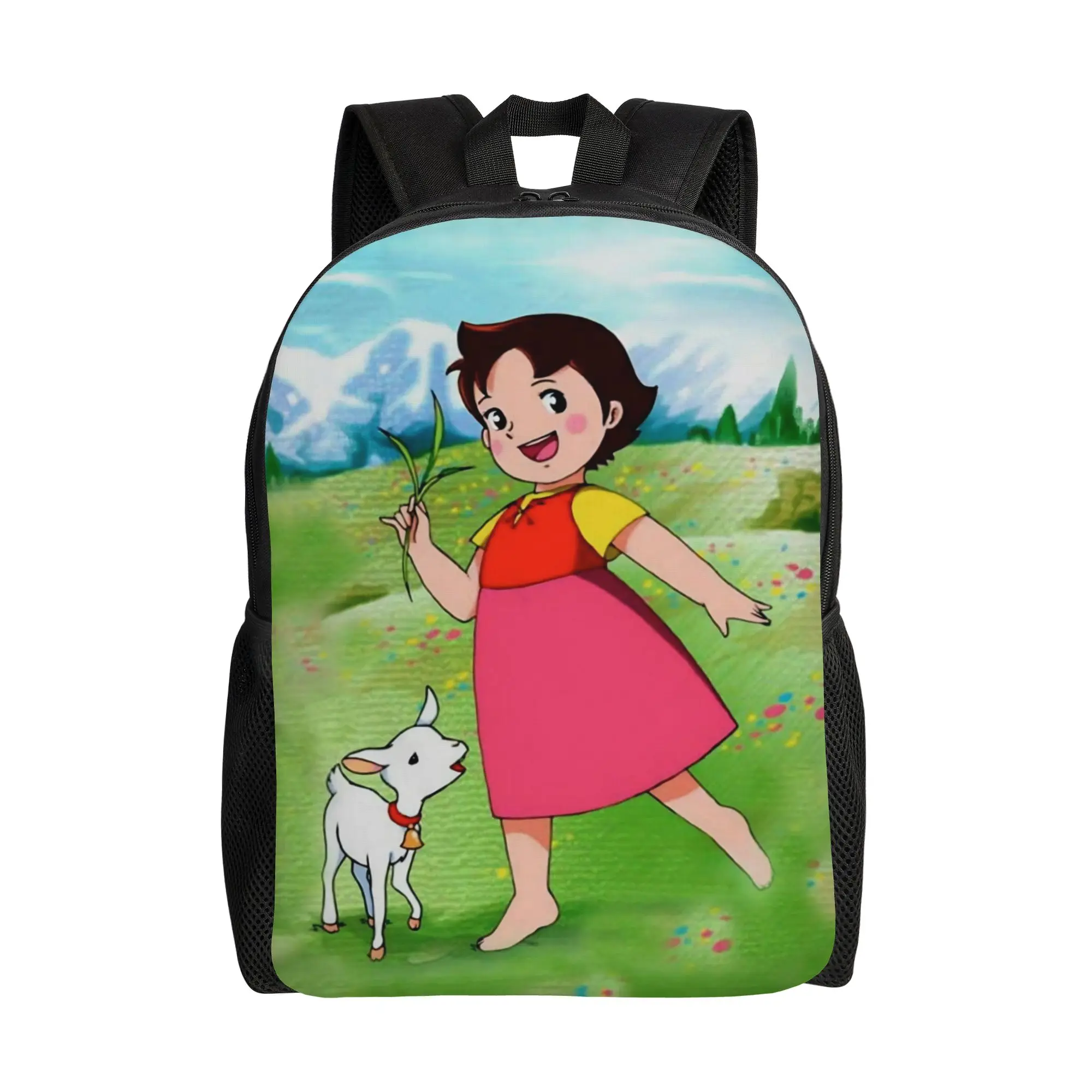Heidi with Goat in Alpine Meadow Backpack Boy Polyester Outdoor Style Backpacks Print Fashion High School Bags Rucksack
Heidi with Goat in Alpine Meadow Backpack Boy Polyester Outdoor Style Backpacks Print Fashion High School Bags Rucksack