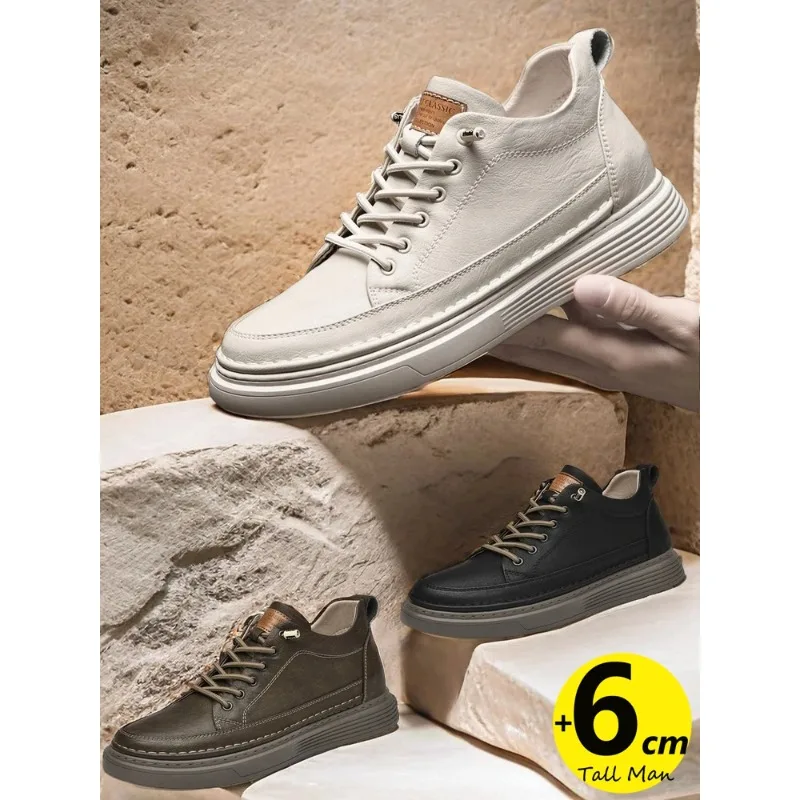 Height Increase Insole 6cm Man Lift Tall Leather Spring Autumn Plus Size 36-47 Men Booster Sneakers Chunky Elevator Shoes
Height Increase Insole 6cm Man Lift Tall Leather Spring Autumn Plus Size 36-47 Men Booster Sneakers Chunky Elevator Shoes