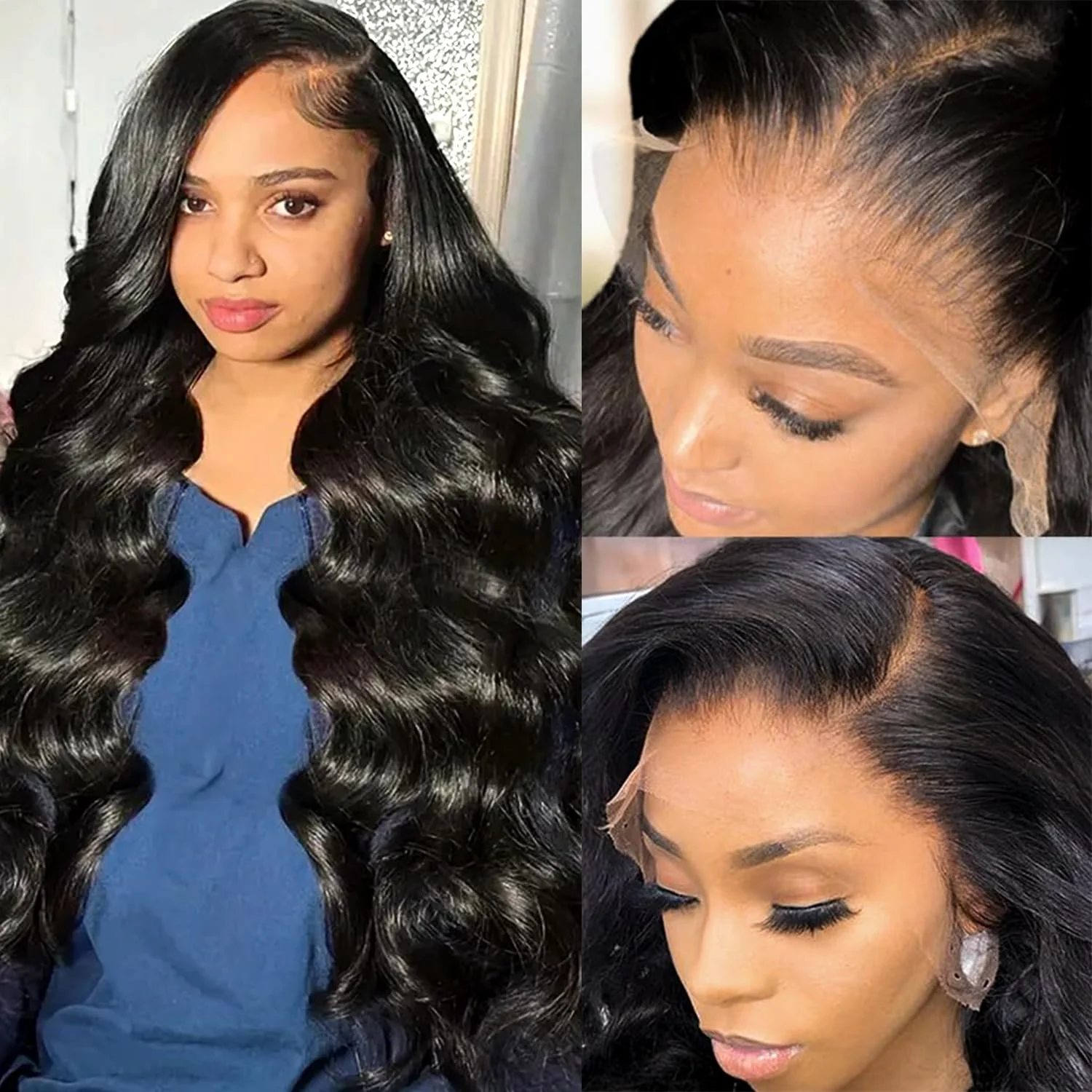 40 Inch Body Wave Human Hair Wigs 200% Density 13x6 HD Lace Front Human Hair Wig 13X4 Gluless Lace Closure Wig Preplucked
40 Inch Body Wave Human Hair Wigs 200% Density 13x6 HD Lace Front Human Hair Wig 13X4 Gluless Lace Closure Wig Preplucked