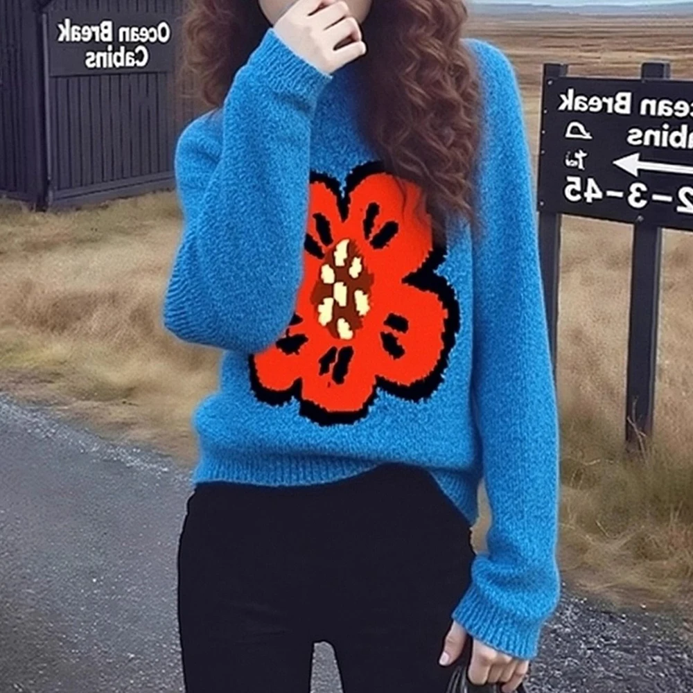 2025 winter soft design sense niche do not collide with the high sense super good-looking blue jacquard sweater women
2025 winter soft design sense niche do not collide with the high sense super good-looking blue jacquard sweater women