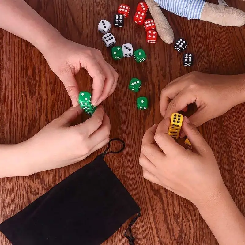 U2JB 50Pcs/pack 16mm 0.63In Acrylic Colorful 6 Sided D6 Dices Casino Game Dices
U2JB 50Pcs/pack 16mm 0.63In Acrylic Colorful 6 Sided D6 Dices Casino Game Dices