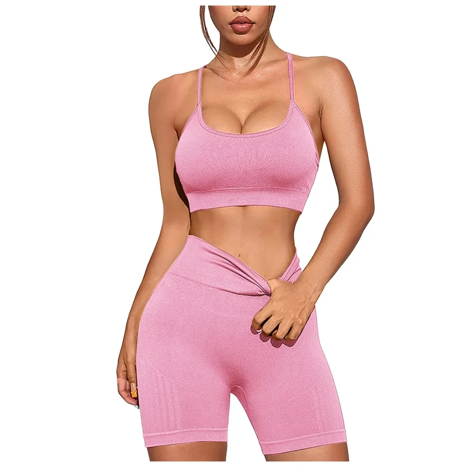 Seamless Yoga Set Gym Clothes 2PCS Women Sportswear Workout Suits Fitness Bra Crop Tops+High Waist Shorts Leggings Tracksuits
Seamless Yoga Set Gym Clothes 2PCS Women Sportswear Workout Suits Fitness Bra Crop Tops+High Waist Shorts Leggings Tracksuits