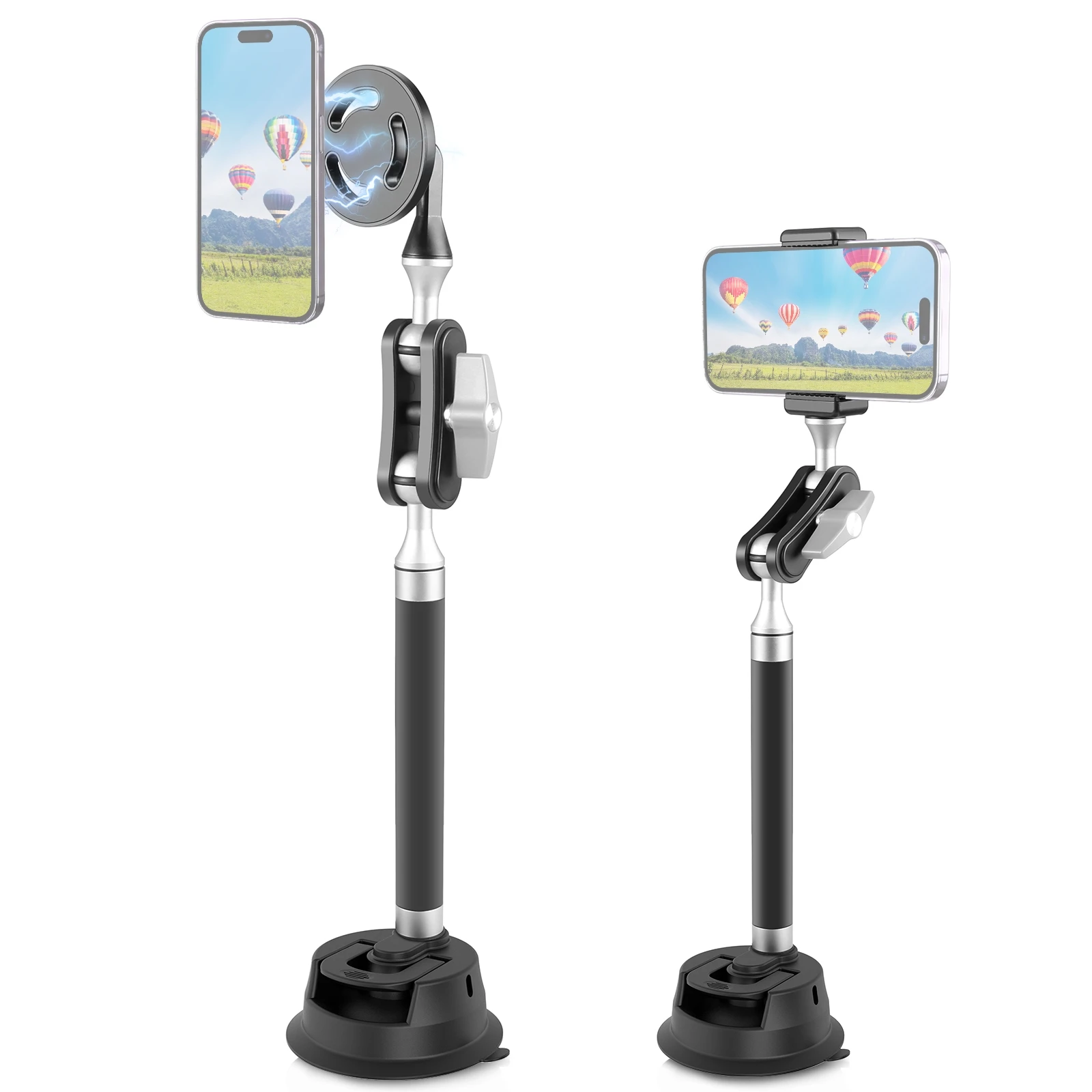PULUZ Car Suction Cup Arm Mount Phone Tablet Magnetic Holder with Phone Clamp
PULUZ Car Suction Cup Arm Mount Phone Tablet Magnetic Holder with Phone Clamp
