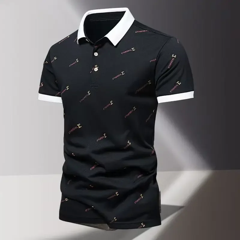 Popular Golf Men's Short sleeved Polo Shirt Breathable, Comfortable, and Elastic Top New Product Casual Business Style
Popular Golf Men's Short sleeved Polo Shirt Breathable, Comfortable, and Elastic Top New Product Casual Business Style