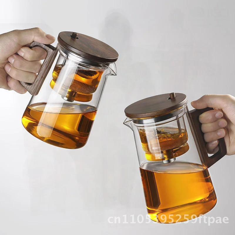 Piaoyi High Temperature Resistant Walnut Teapot with One-Key Filter Full Glass Liner 750ml Chinese Style Tea Set for Home
Piaoyi High Temperature Resistant Walnut Teapot with One-Key Filter Full Glass Liner 750ml Chinese Style Tea Set for Home